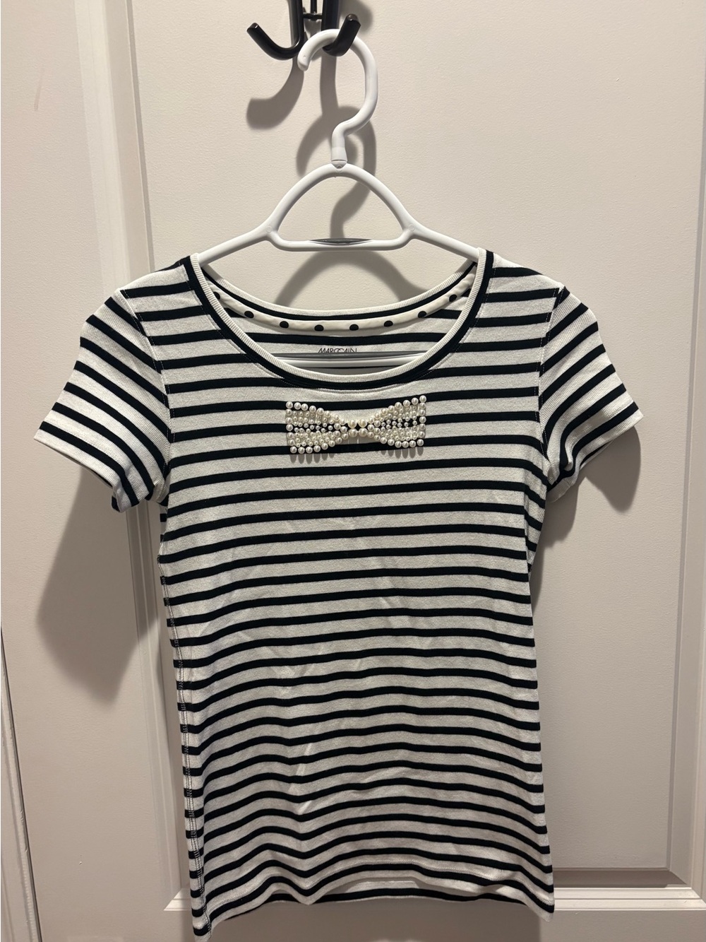 Marc Cain Embellished Striped T-Shirt, Size M